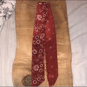 Made well red skinny scarf